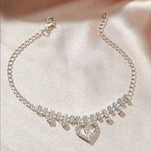 Rhinestone anklet